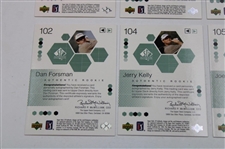 Twelve (12) Signed 2002 Upper Deck Ltd Ed Authentic Rookie Golf Cards