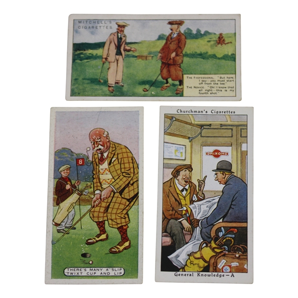 Three (3) Assorted Tobacco Cards