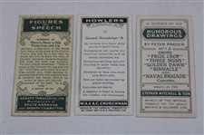 Three (3) Assorted Tobacco Cards