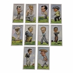 Ten (10) W. A. & A. C. Churchman Prominent Golfers Cards