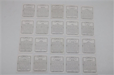 Twenty (20) John Player & Sons Cigarettes Cards