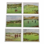 Six (6) W. D. & H. O. Bristol & London Golfing Cards
