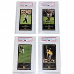 1993 Jack Nicklaus 1965, 1972, 1975 & 1986 GSV Masters Golf Cards - PSA