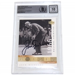 Jack Nicklaus Signed Ud 1966 Masters Champ Golf Card Beckett 10 Mint