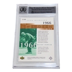 Jack Nicklaus Signed Ud 1966 Masters Champ Golf Card Beckett 10 Mint