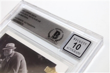 Jack Nicklaus Signed Ud 1966 Masters Champ Golf Card Beckett 10 Mint