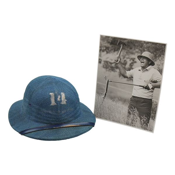 1971 US Open At Merion Marshall Hat Hole 14 with Trevino Photo
