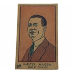 1926 Walter Hagen W512 Hand Cut Rookie Strip Card