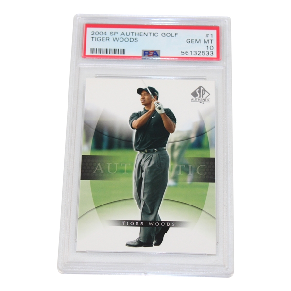 2004 Tiger Woods SP Authentic Golf #1 PSA GEM MINT 10