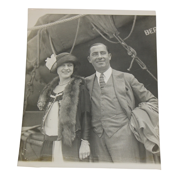 1923 Walter Hagen Golf Superstar Returns from England with New Wife Photo