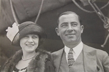 1923 Walter Hagen 'Golf Superstar Returns from England with New Wife' Photo
