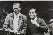 1929 Walter Hagen & Archie Compston 'American and British Stars' Match Play Photo