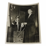 1931 Francis Ouimet Golf Star at Day Job as Stock Broker Photo