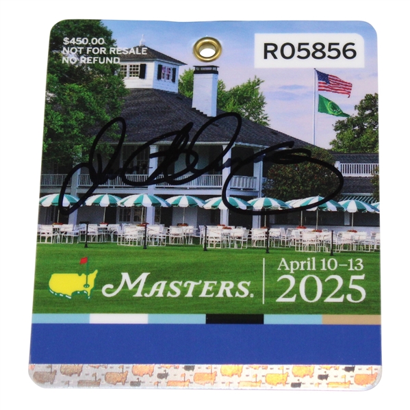 Rory McIlroy Signed 2025 Masters Tournament SERIES Badge #R05856 JSA ALOA