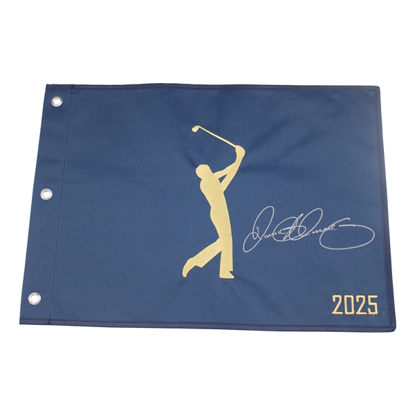 Rory McIlroy Signed 2025 The Players Championship Embroidered Navy Flag JSA ALOA