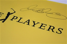 Rory McIlroy Signed The Players Championship Embroidered Yellow Flag JSA ALOA