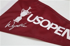 Wyndham Clark Signed 2023 US Open at LACC Double Pennant Flag JSA ALOA