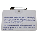 1966 Masters Tournament SERIES Badge #13790 - Jack Nicklaus Winner