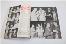 1952 Colonial $15k National Invitation Tournament Official Program - Ben Hogan Winner