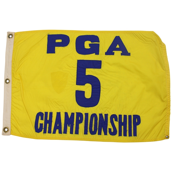 1960 PGA Championship at Firestone Course Flown Flag - Hole 5 - Jay Hebert Champion
