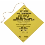 Jack Nicklaus Signed 1962 Cincinnati Invitational Pro Am Ticket JSA ALOA