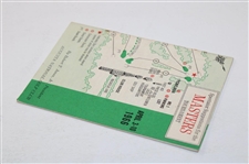 1966 Masters Tournament Spectator Guide - Jack Nicklaus Winner
