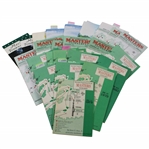 Large Group of Twenty (20) Masters Tournament Spectator Guides 