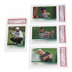 Sergio Garcia & David Duval 2001 Upper Deck Rookie Cards w/Daly & Leonard PSA 9s