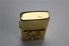 1960's Arnold Palmer 14K Gold Plated Florentine Jeweled Lighter In Original Box