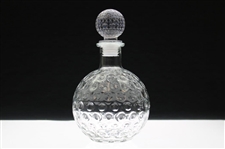 Glass Dimpled Golf Ball Themed Decanter with Stopper