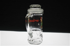 Mickey Mouse Golfing Themed Glass Mug with Top/Stopper