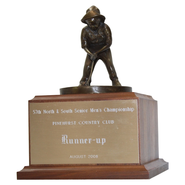 2008 North & South Senior Mens Championship at Pinehurst Country Club Runner-Up Putter Boy Trophy