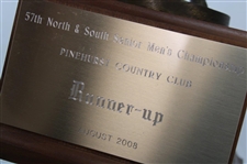 2008 North & South Senior Men's Championship at Pinehurst Country Club Runner-Up Putter Boy Trophy