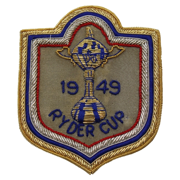 1949 Ryder Cup at Ganton Golf Club Commemorative Bullion Blazer Patch
