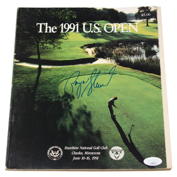 Payne Stewart Signed 1991 US Open at Hazeltine National GC Program JSA #AL99177