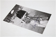 Ben Hogan Signed Photo Posing Next to His Golf Bag JSA #AL72759