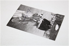 Ben Hogan Signed Photo Posing Next to His Golf Bag JSA #AL72759