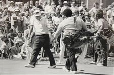 Lee Trevino 1979 US Open at Inverness Club 18th Green - Framed Photo