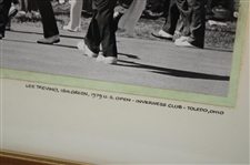 Lee Trevino 1979 US Open at Inverness Club 18th Green - Framed Photo