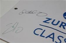 Rory McIlroy & Shane Lowry Signed 2025 Zurich Classic Embroidered Flag JSA ALOA