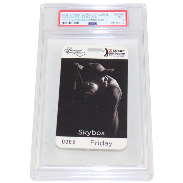 2006 Target World Challenge at Sherwood CC Badge PSA MINT 9