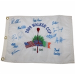 Rickie Fowler, Brian Harmon & Team USA Signed 2009 Walker Cup Flag JSA ALOA