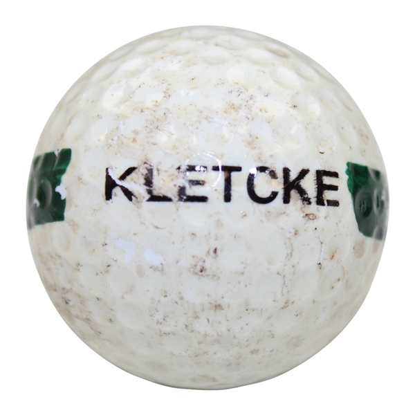 Augusta National Golf Club Vintage Range Ball Featuring Pros Kletcke and Spencer Names- Used