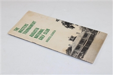 Demaret, Palmer, Sarazen, Ford & others Signed 1959-1960 'The Masters Tournament' Augusta National Golf Club Booklet by Bobby Jones JSA ALOA