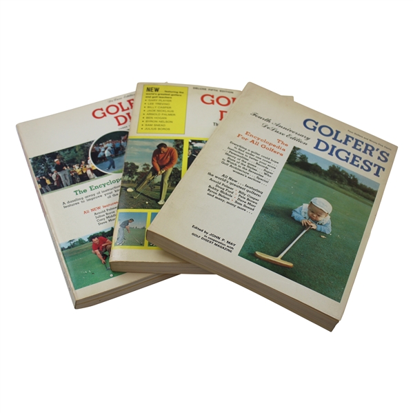 Three (3) Golfers Digest Deluxe Edition Books Volumes 2, 4 & 5