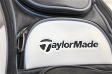 Jessica Korda Personal Used TaylorMade Full Size White w/Gray & Red Tour Bag w/Elephant