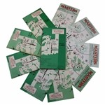 Ten (10) Masters Tournament Spectator Guides - 1980-1995 Various Years