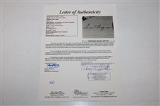Ben Hogan Signed Merion 1 Iron Shot 8x10 With Full JSA Letter