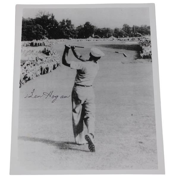 Ben Hogan Signed Merion 1 Iron Shot 8x10 With Full JSA Letter