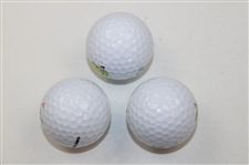 Woosnam, Aaron & O'Meara Signed Masters Logo Golf Balls JSA ALOA